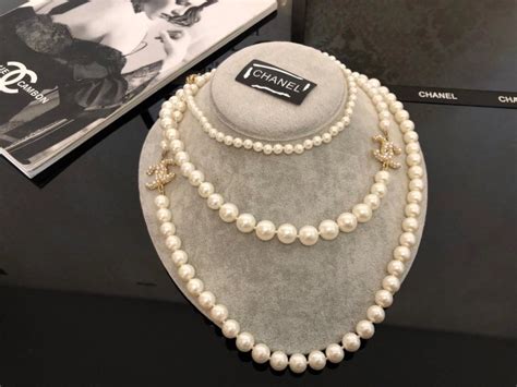 good quality fake chanel necklaces|chanel knockoff pearl necklace.